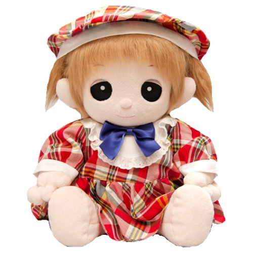 【おもちゃのジャンボ】 夢の子コレクション36 帽子付きチェック柄ワンピース お洋服 ユメル ネルル ミルル 通販 販売