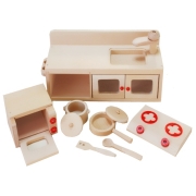 【おもちゃのジャンボ】 木のおもちゃ ミニキッチンセット 木製玩具 おままごと 食材 調理機器 通販 販売