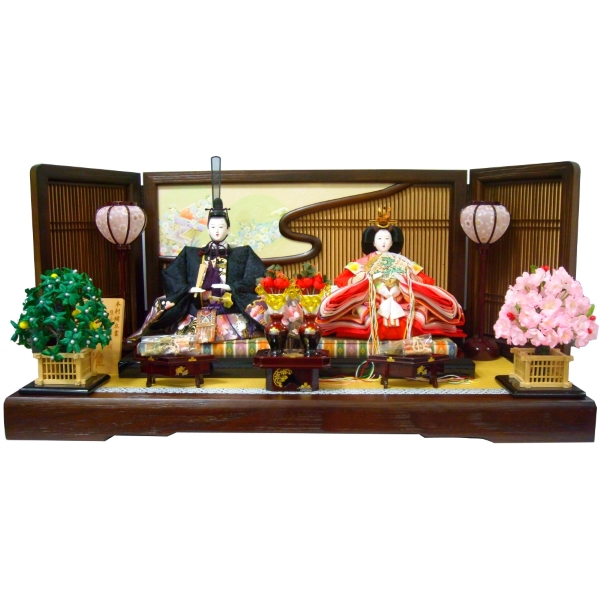 雛人形 ひな人形 お雛様 雛 2人飾り 平飾り 収納 親王 三人官女 コンパクト 2015年度新作 吊るし雛 おもちゃ 通販 販売】