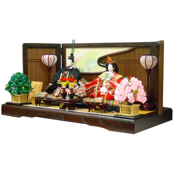 雛人形 ひな人形 お雛様 雛 2人飾り 平飾り 収納 親王 三人官女 コンパクト 2015年度新作 吊るし雛 おもちゃ 通販 販売