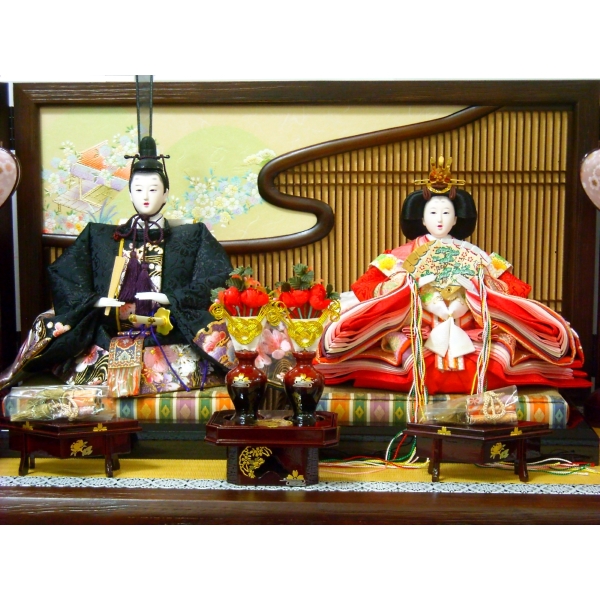 雛人形 ひな人形 お雛様 雛 2人飾り 平飾り 収納 親王 三人官女 コンパクト 2015年度新作 吊るし雛 おもちゃ 通販 販売