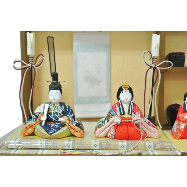 雛人形 ひな人形 お雛様 雛  5人飾り 祝衝立 木目込雛 【2015年度新作】