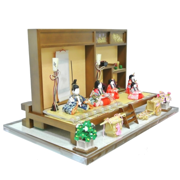 雛人形 ひな人形 お雛様 雛  5人飾り 祝衝立 木目込雛 【2015年度新作】